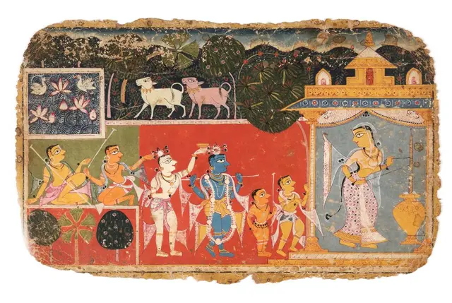 A LEAF FROM THE DISPERSED 'PALAM' BHAGAVATA PURANA