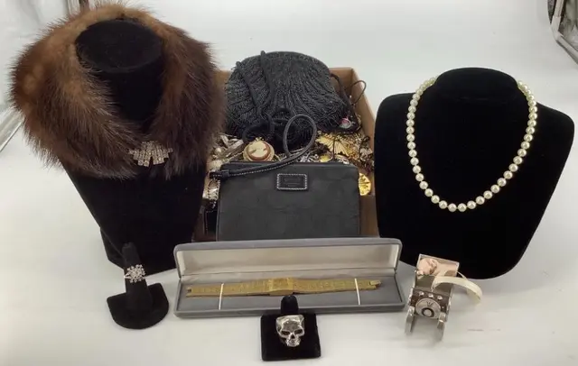 Box Lot Of Jewelry & Accessories