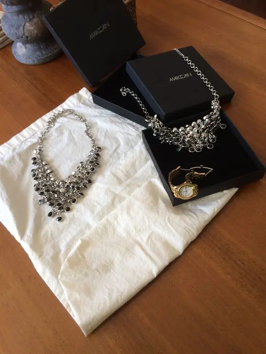 Lot of 3 - Marccain - Necklaces - Two pcs - And a women's Gucci watch