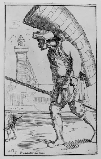 CARRACCI, Annibale. Le arti di Bologna disegnate da Annibale Carracci ed intagliate da Simone Guilini coll'assistenza di Alessandro Algardi. Roma: Gregorio Roisecco, 1760.