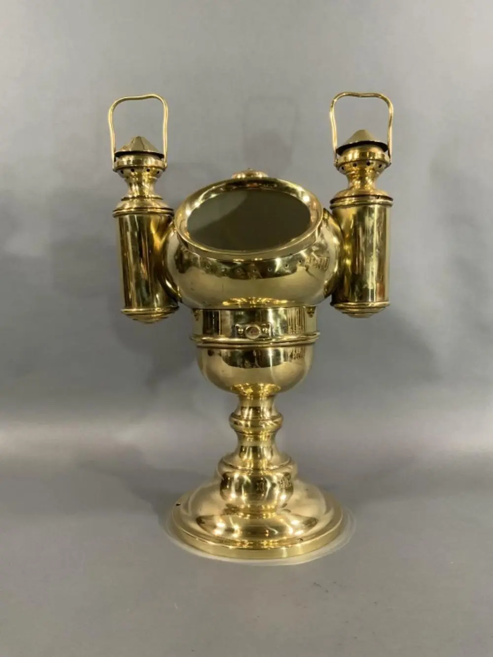 ANTIQUE SOLID BRASS YACHT BINNACLE
