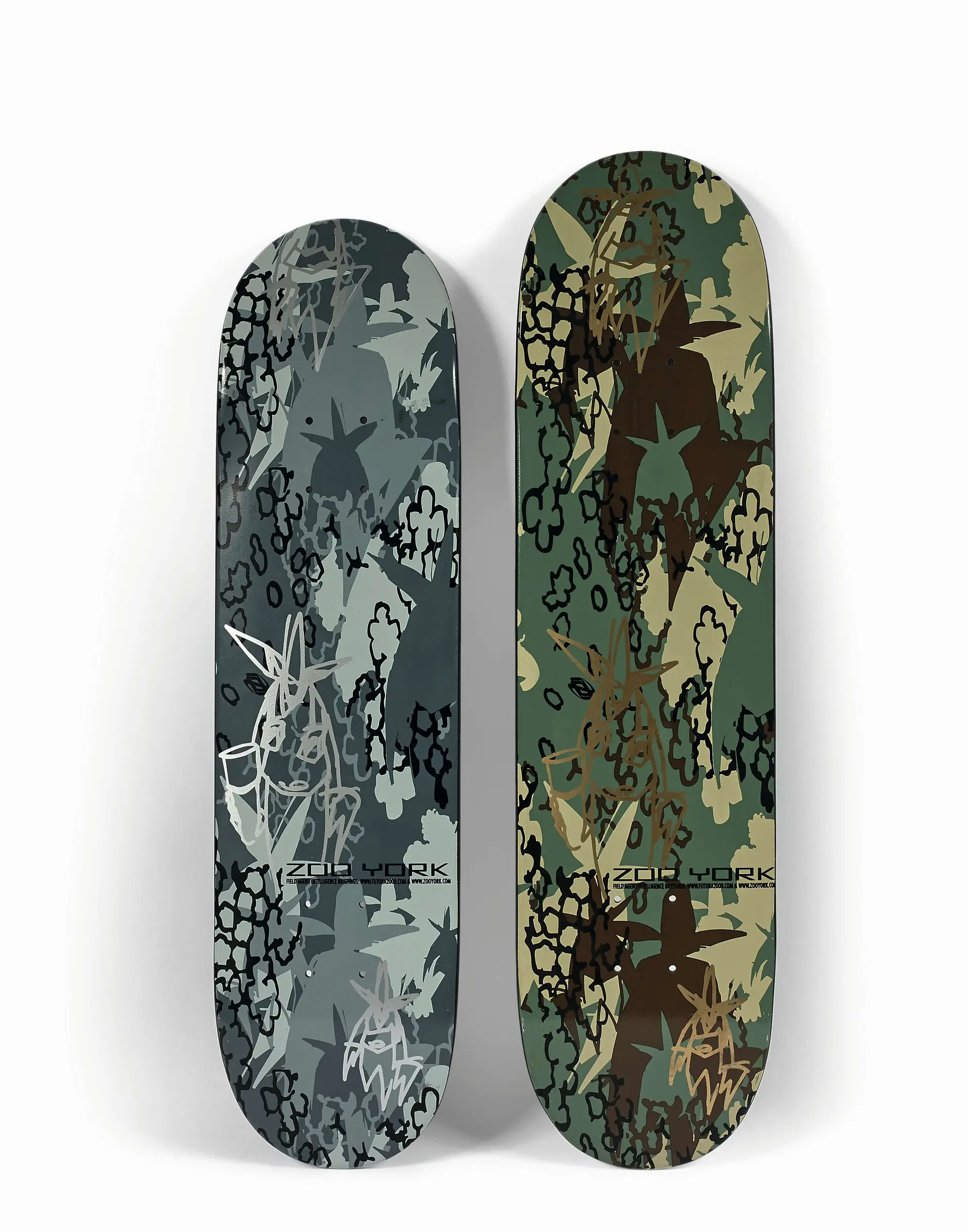 ZOO YORK x FUTURA 2000 Jungle Camo (grey and green) (Set...