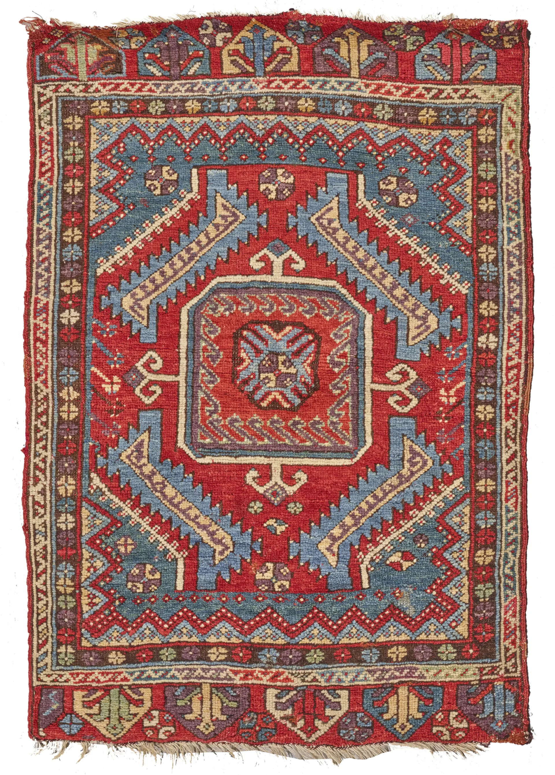 TAPIS YASTIK, ANATOLIE CENTRALE, TURQUIE, XIXe SIÈCLE