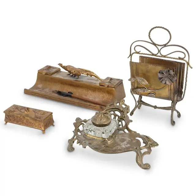 (5Pc) Antique Metal Writing Items