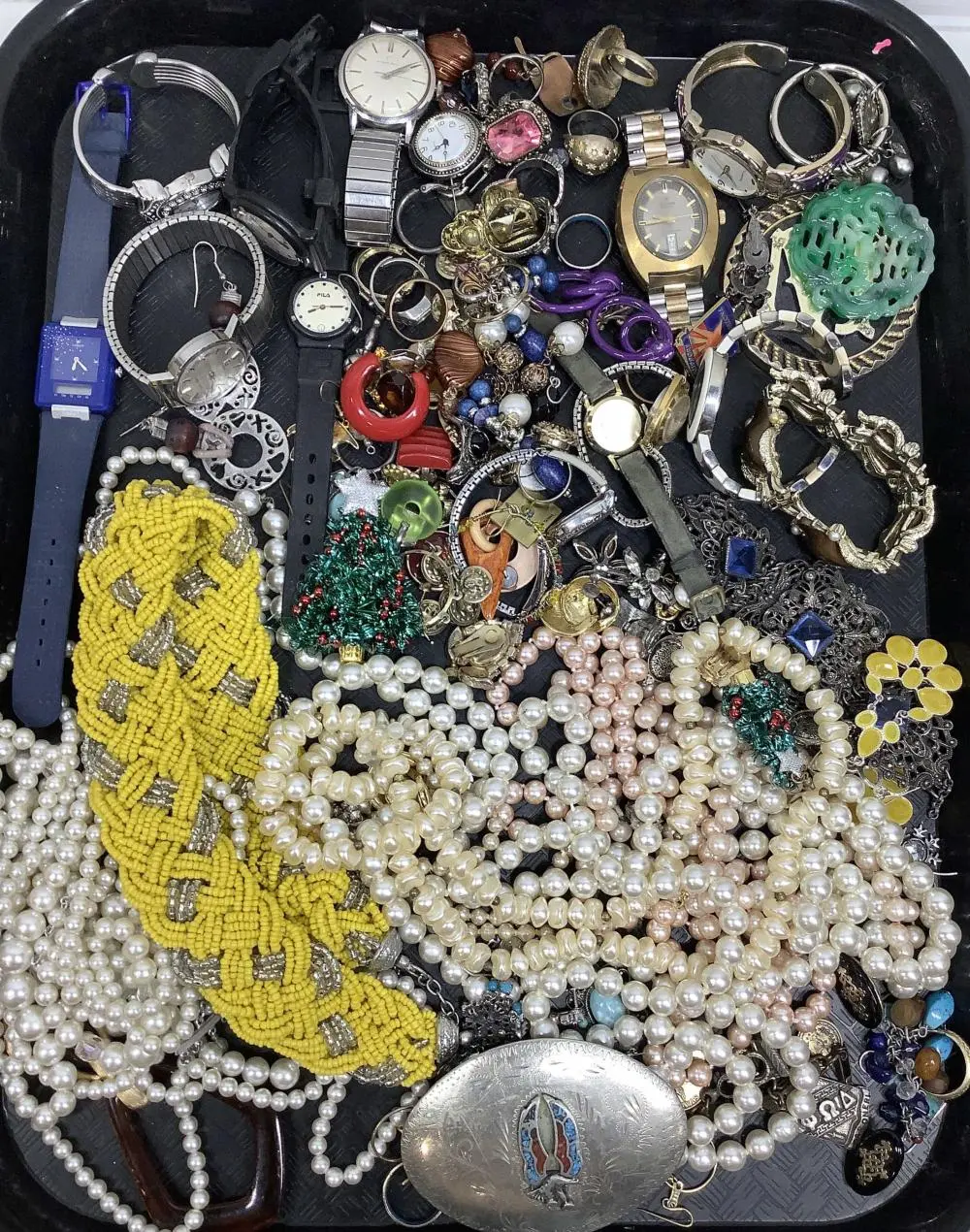 Assorted Vintage Fila Watches & Costume Jewelry