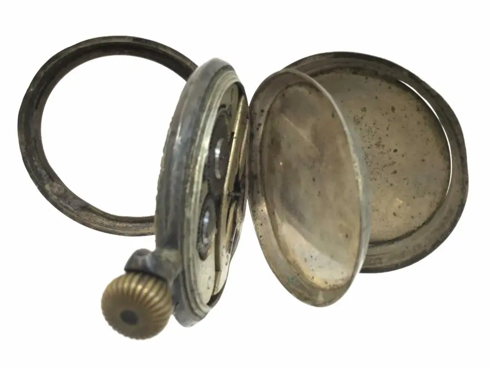 Antique French Remontior Silver Case Pocket Watch