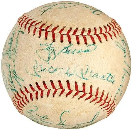 1961 New York Yankees Team Signed Baseball.