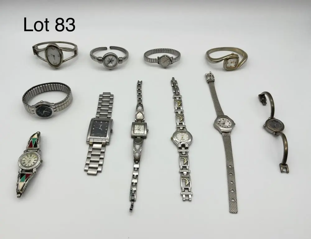 Lot of Silver Tone Watches