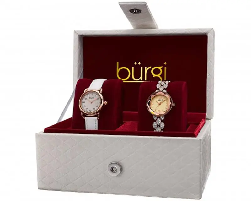 Burgi Womens's Swarovski Crystal Japanese Quartz