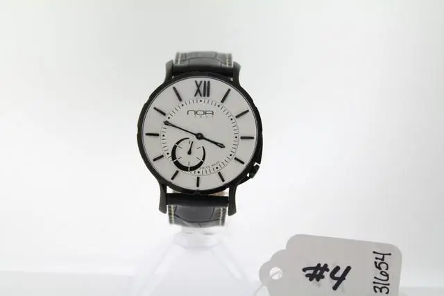 Noa 1811 dlc quartz - gents - adjustable black leather