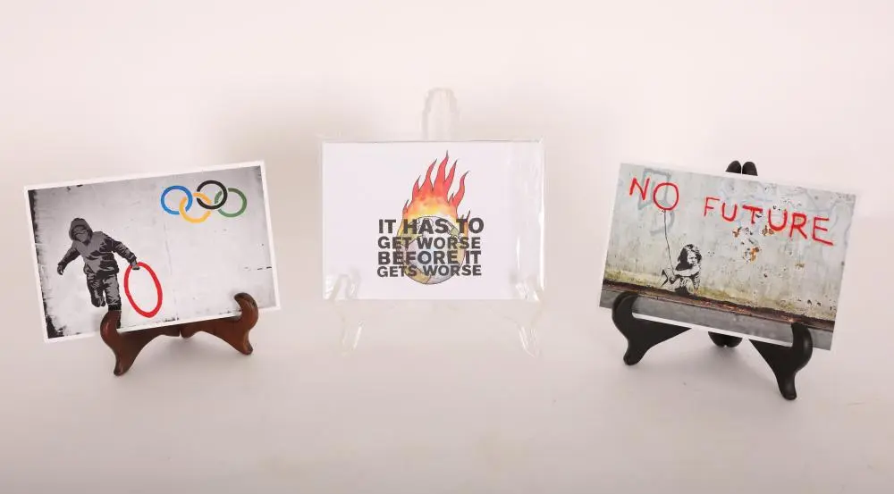 Banksy & Darren Cullen Postcard Set w 2 Banksy's