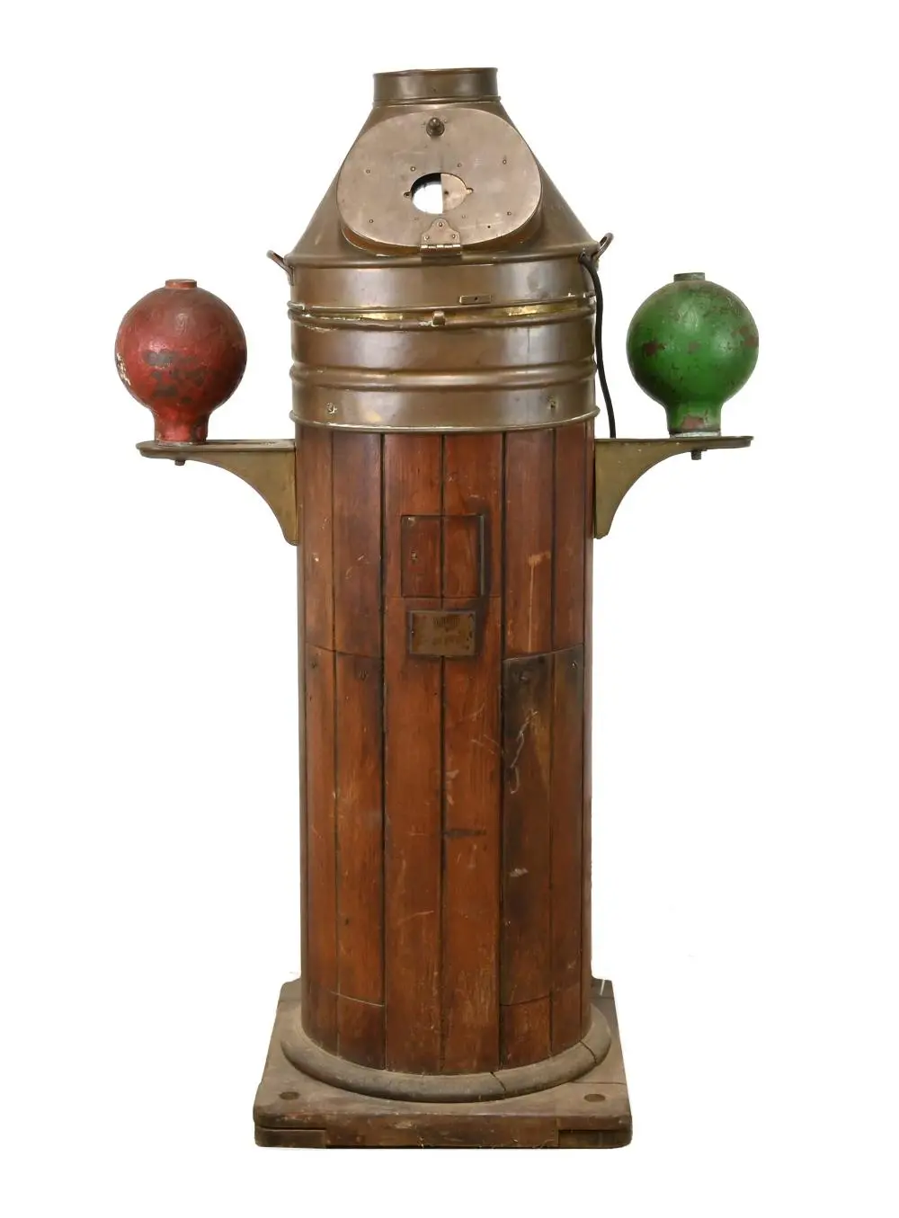 Antique Iver C Weilbach Nautical Ship Binnacle