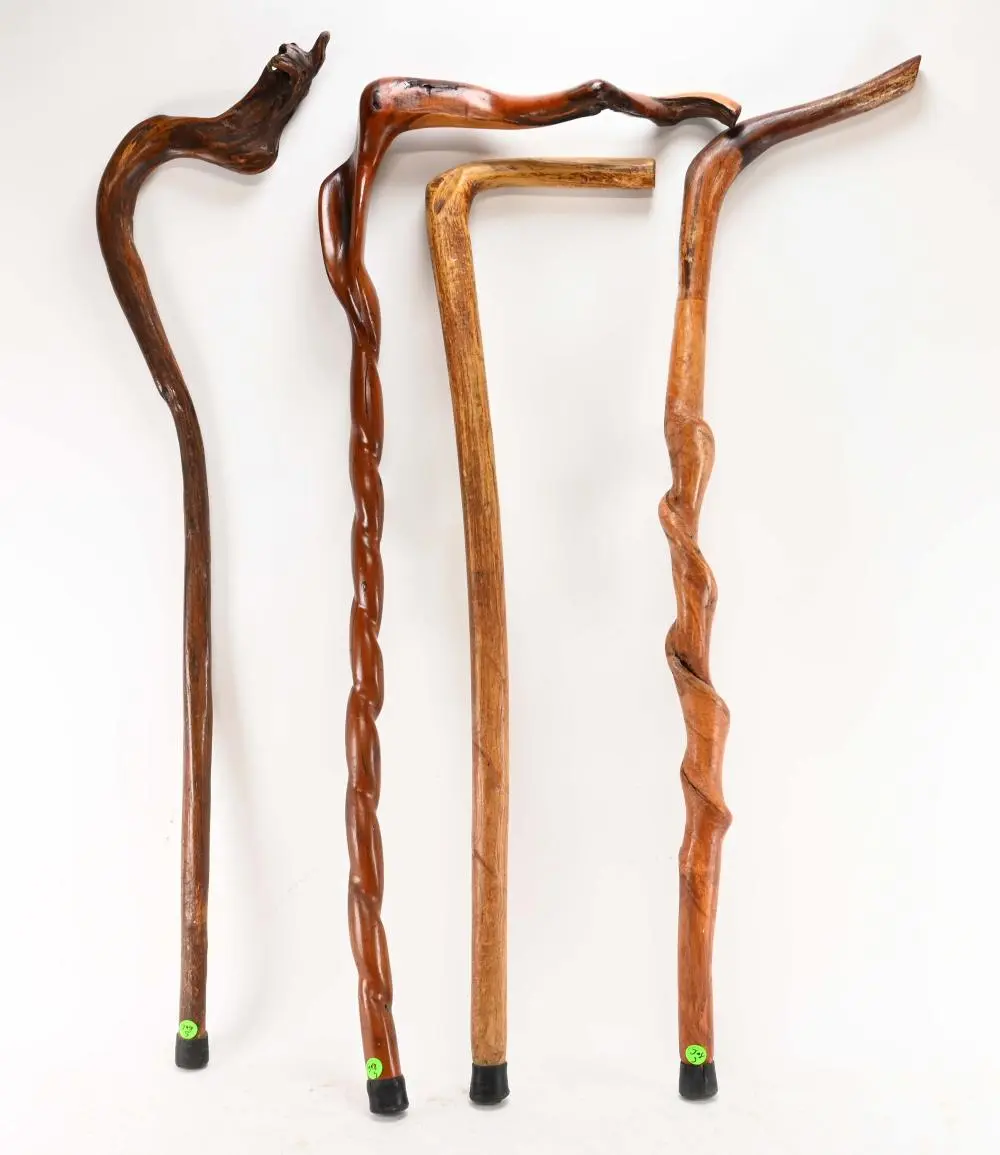 orth Carolina Folk Art Natural Wood Walking Canes