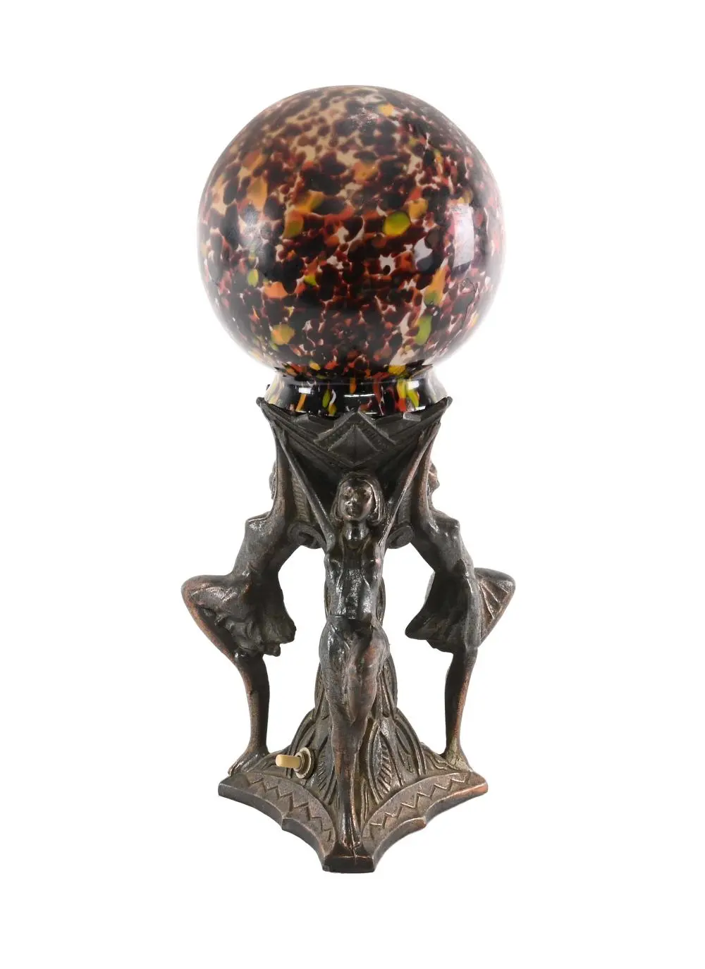 Art Deco Dancers Table Lamp