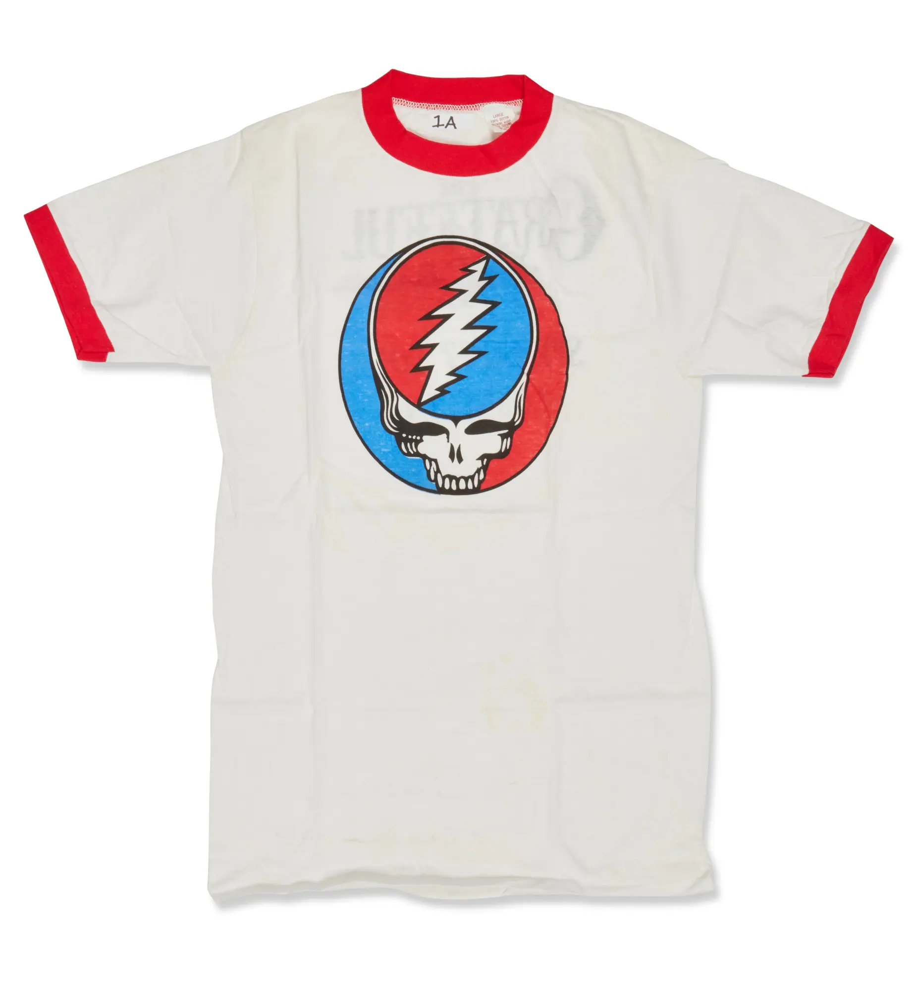 Grateful Dead | Spring 1977 tour shirt, with an original backstage pass