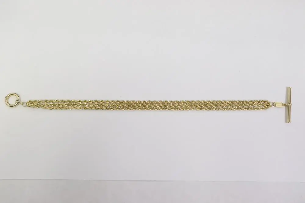 triple strand 14K bracelet by Michael Anthony
