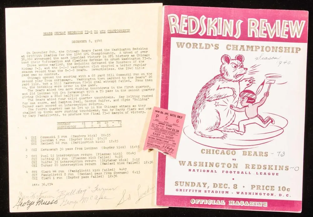 1940 Bears vs