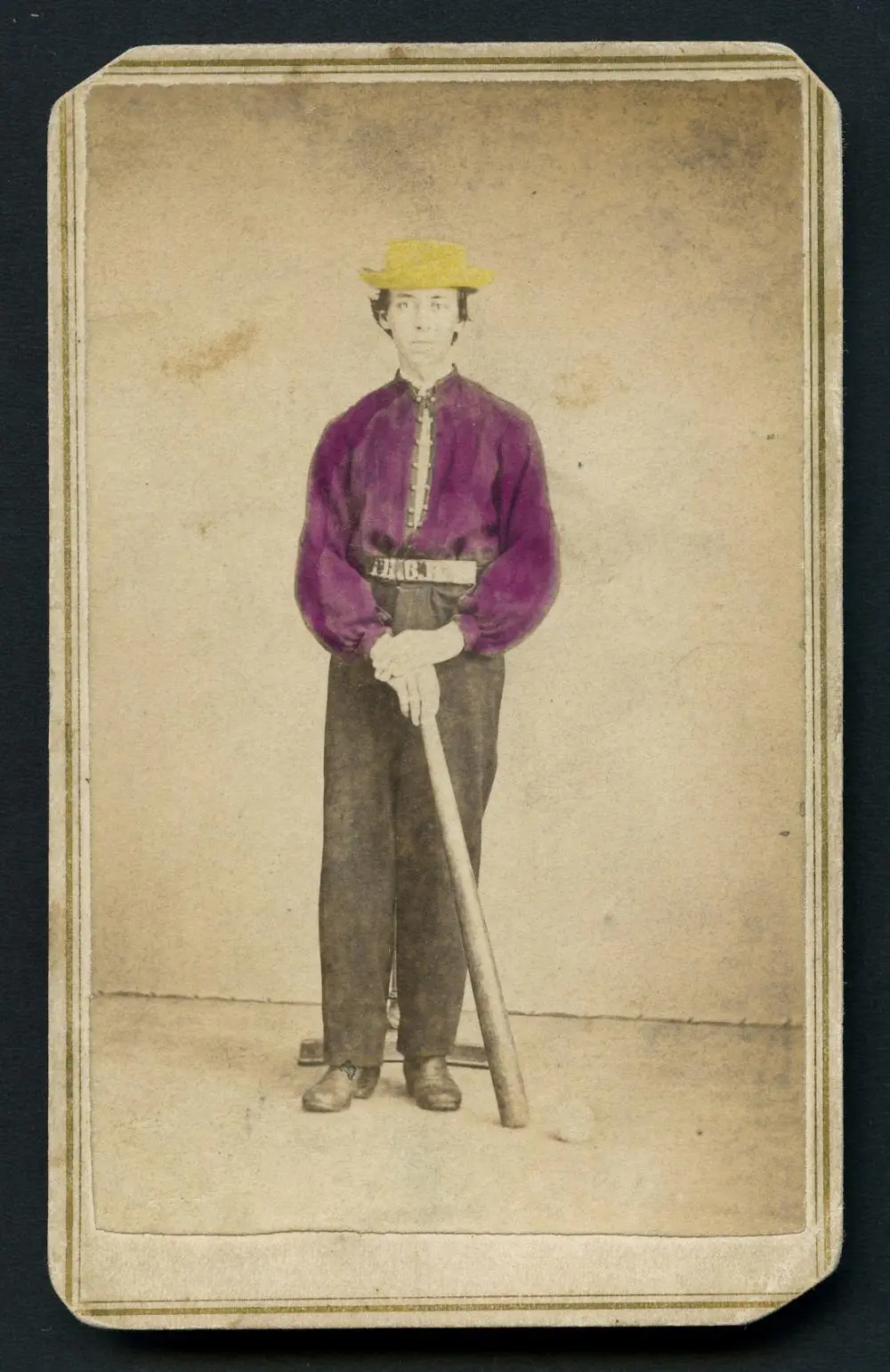 Identified baseball player Carte de Visite c.1860s-70s.