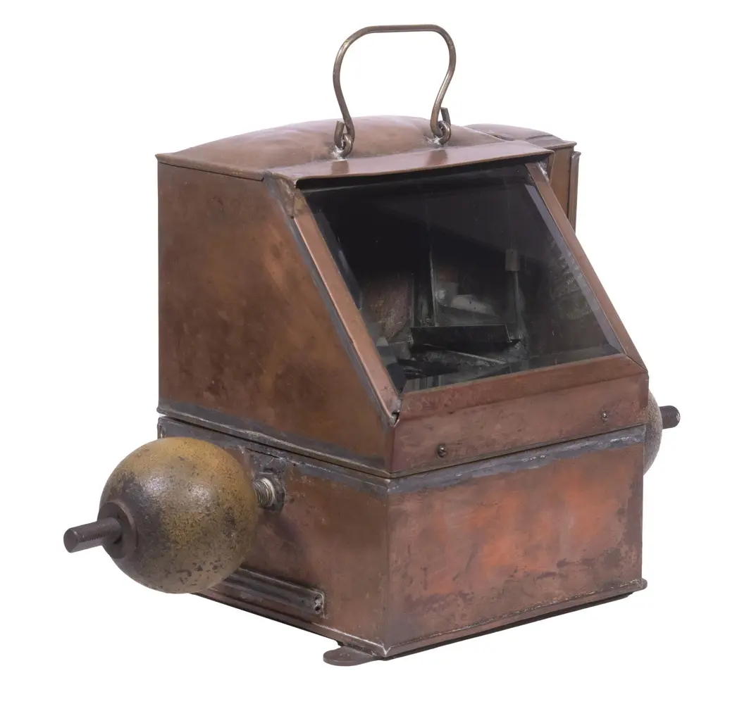 ANTIQUE LIFEBOAT PORTABLE COMPASS BINNACLE