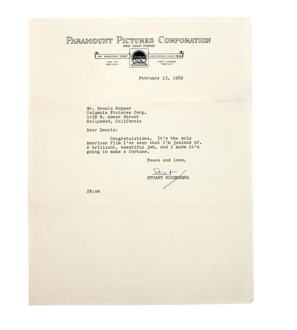 DENNIS HOPPER | SIGNED GEORGE HILL AND STUART ROSENBERG...