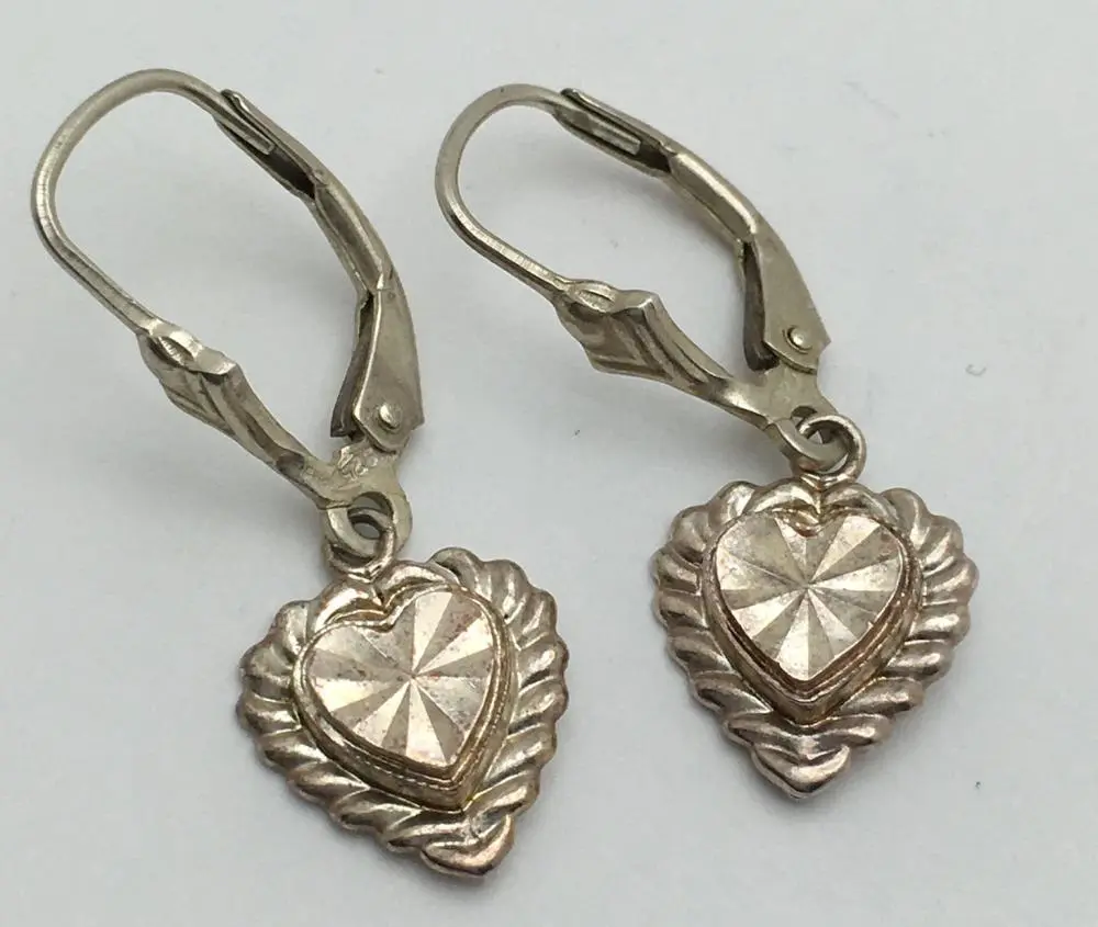 Beverly Hills Silver Heart Earrings