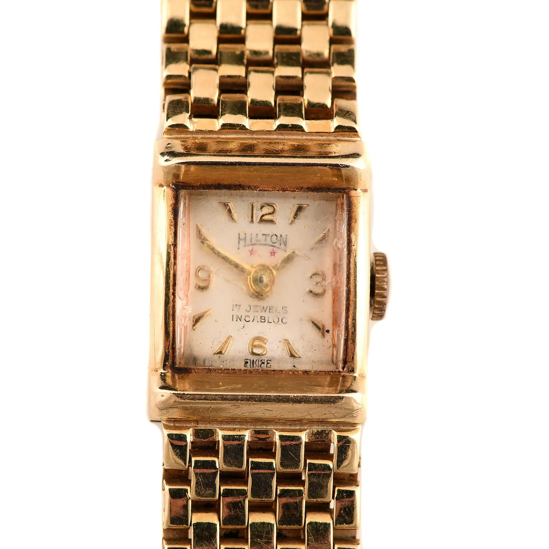 Hilton 14k Yellow Gold Wristwatch.
