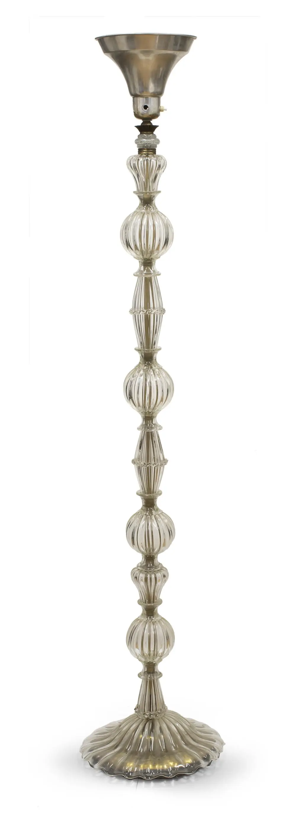 GLASS FLOOR LAMP, MURANO, 1940s
