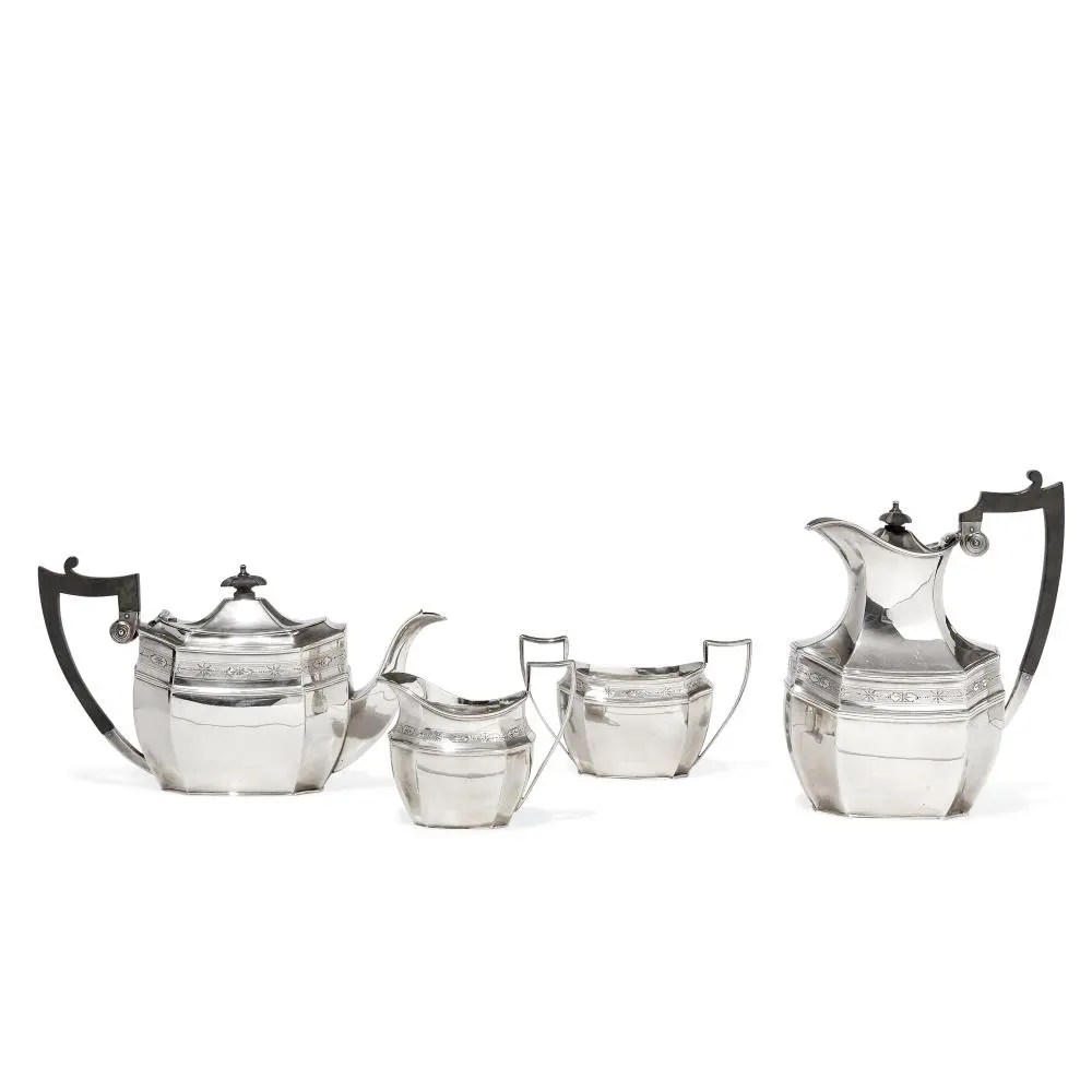 SERVIZIO DA TÈ E CAFFÈ IN ARGENTO - SILVER TEA AND COFFEE SERVICE