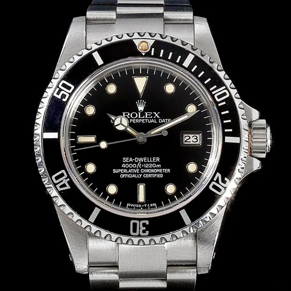Rolex. A stainless steel automatic calendar bracelet watch, Sea-Dweller, Ref:16660, Serial No.838****, Movement No.143****, Circa 1984