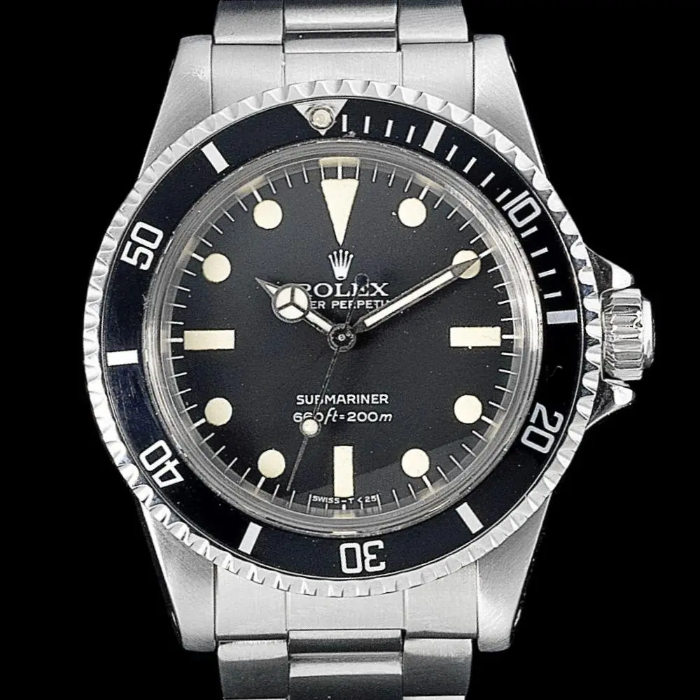 Rolex. A Stainless Steel Automatic Bracelet Watch, Submariner, Ref:5513, Serial No.568****, Circa 1978