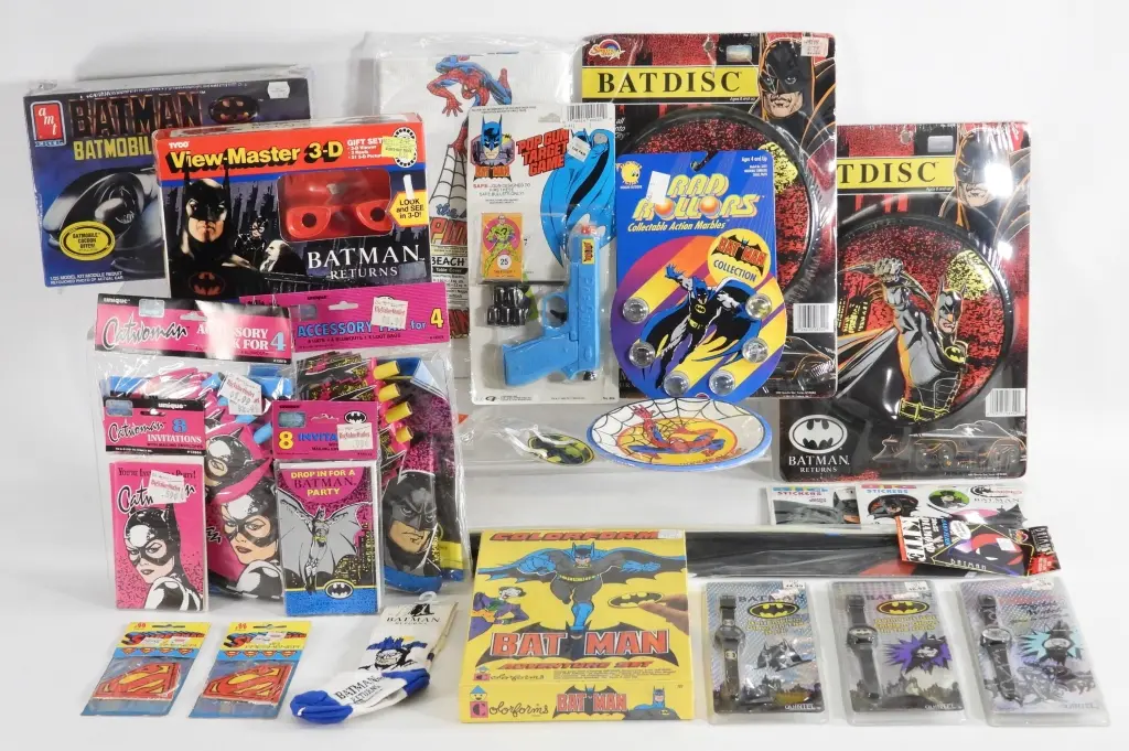 Vintage DC Marvel Comics Novelty Toy Collection