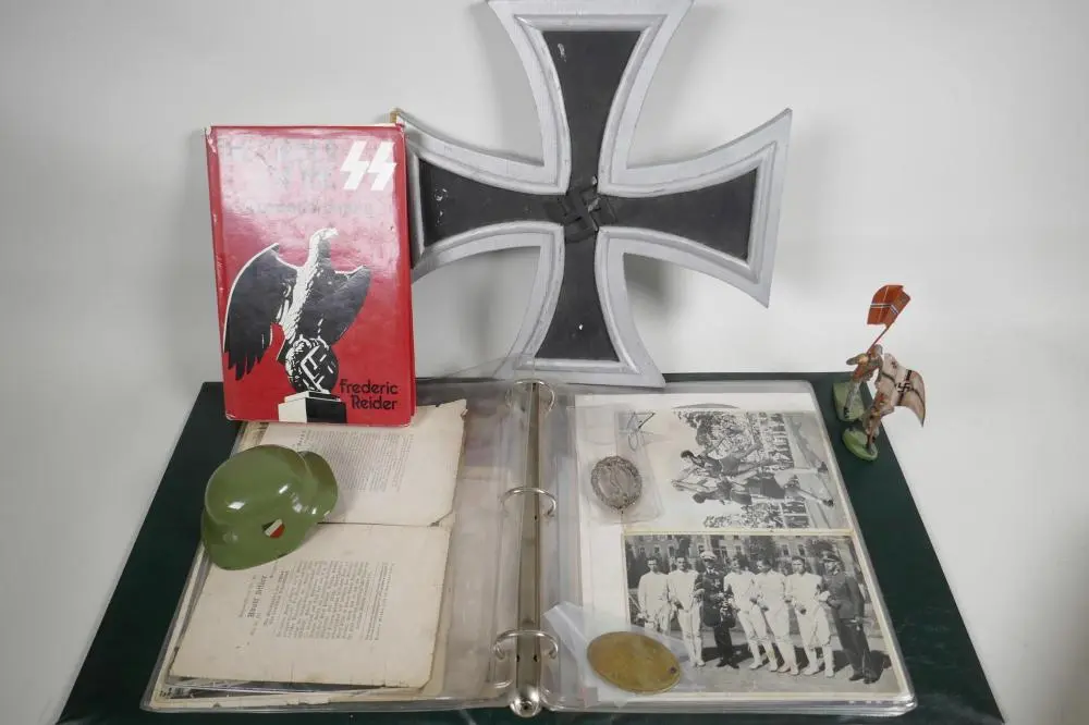 A collection of Third Reich memorabilia including photographs