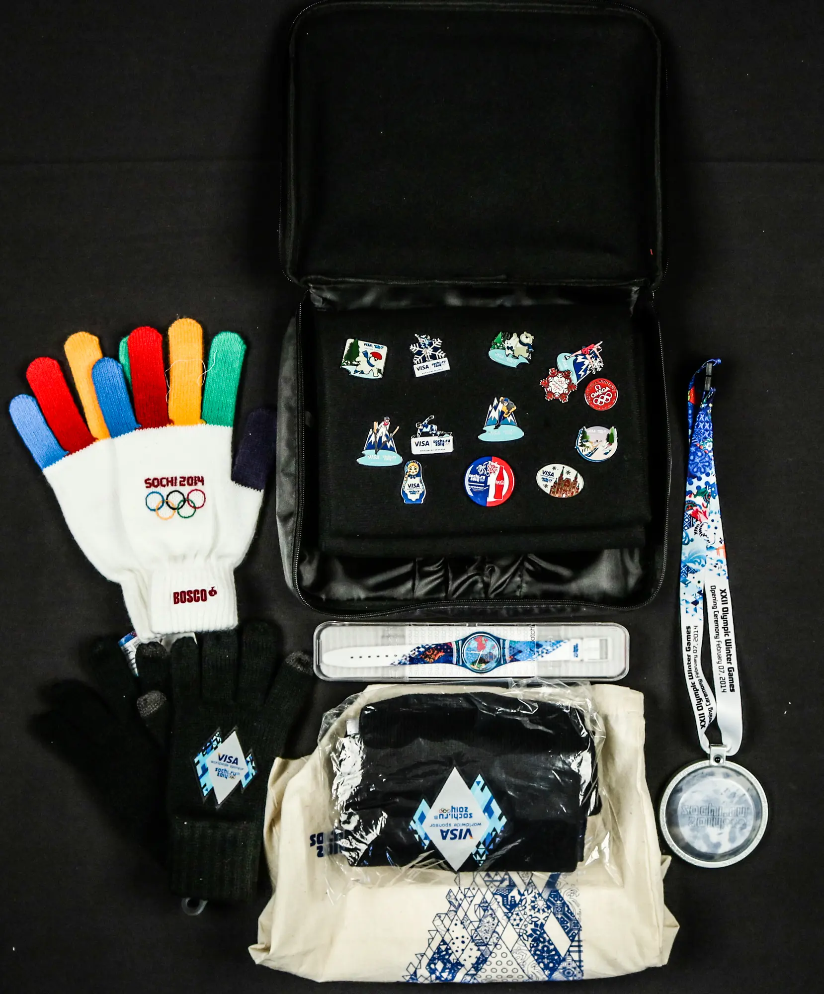 Lot of (43) 2014 Winter Olympics Memorabilia Items - Olga Korbut Collection