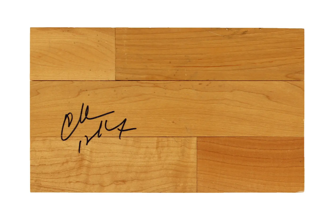 Charles Barkley Signed Basketball Court Floorboard