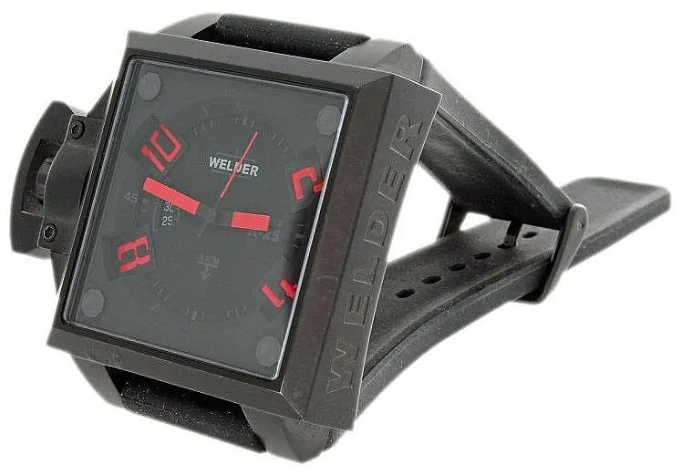Ion Plated Steel Welder K25 Red Indexes Watch U- Boat