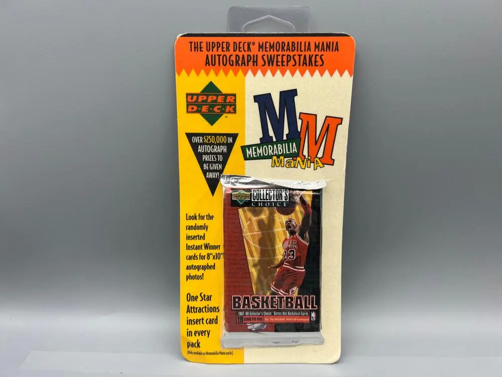 1997-98 UD Collectors Choice Basketball Memorabilia Mania...