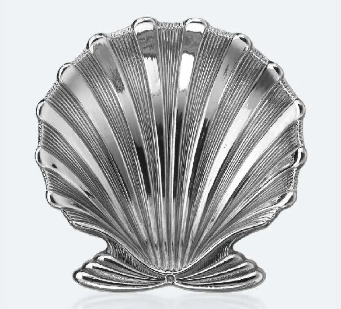 BUCCELLATI STERLING SILVER CHLAMYS SHELL BOWL, APPROX
