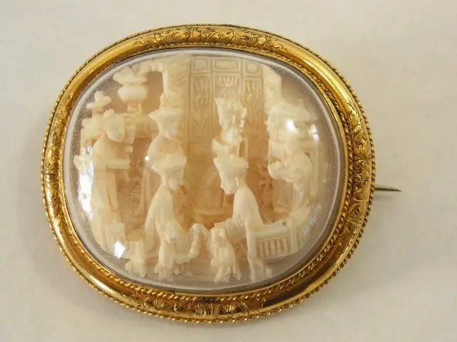 Amazing Chinese Intricately Carved Ivory Empress Enthro